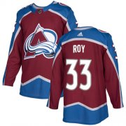 Wholesale Cheap Adidas Avalanche #33 Patrick Roy Burgundy Home Authentic Stitched NHL Jersey