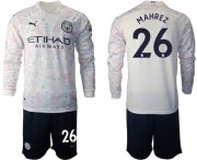 Wholesale Cheap 2021 Men Manchester city away long sleeve 26 soccer jerseys
