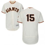 Wholesale Cheap Giants #15 Bruce Bochy Cream Flexbase Authentic Collection Stitched MLB Jersey