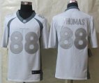Wholesale Cheap Nike Broncos #88 Demaryius Thomas White Men's Stitched NFL Limited Platinum Jersey