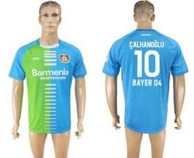 Wholesale Cheap Bayer Leverkusen #10 Calhanoglu Sec Away Soccer Club Jersey