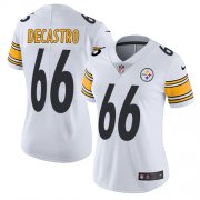 Wholesale Cheap Nike Steelers #66 David DeCastro White Women's Stitched NFL Vapor Untouchable Limited Jersey