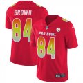 Wholesale Cheap Nike Steelers #84 Antonio Brown Red Men's Stitched NFL Limited AFC 2019 Pro Bowl Jersey