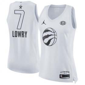 Wholesale Cheap Nike Toronto Raptors #7 Kyle Lowry White Women\'s NBA Jordan Swingman 2018 All-Star Game Jersey