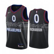 Wholesale Cheap Nike 76ers #0 Josh Richardson Black NBA Swingman 2020-21 City Edition Jersey