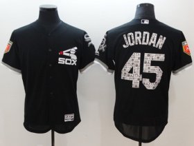 Wholesale Cheap White Sox #45 Michael Jordan Black 2018 Spring Training Authentic Flex Base Stitched MLB Jersey