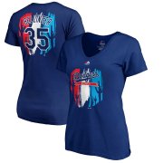 Wholesale Cheap Los Angeles Dodgers #35 Cody Bellinger Majestic Women's 2019 Spring Training Name & Number V-Neck T-Shirt Royal
