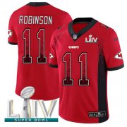 Wholesale Cheap Nike Chiefs #11 Demarcus Robinson Red Super Bowl LIV 2020 Team Color Men's Stitched NFL Limited Rush Drift Fashion Jersey