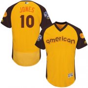 Wholesale Cheap Orioles #10 Adam Jones Gold Flexbase Authentic Collection 2016 All-Star American League Stitched MLB Jersey