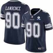 Wholesale Cheap Men Dallas Cowboys #90 Demarcus Lawrence 60th Anniversary Navy Vapor Untouchable Stitched NFL Nike Limited Jersey