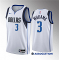 Wholesale Cheap Men's Dallas Mavericks #3 Grant Williams White Association Edition Stitched Basketball Jersey
