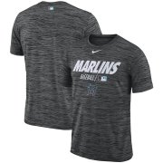Wholesale Cheap Miami Marlins Nike Authentic Collection Velocity Team Issue Performance T-Shirt Black