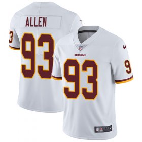 Wholesale Cheap Nike Redskins #93 Jonathan Allen White Men\'s Stitched NFL Vapor Untouchable Limited Jersey