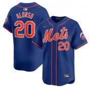 Cheap Men's New York Mets #20 Pete Alonso Royal 2024 Alternate Limited Stitched Baseball Jersey