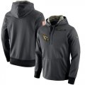 Wholesale Cheap Men's Arizona Cardinals Nike Anthracite Salute to Service Player Performance Hoodie