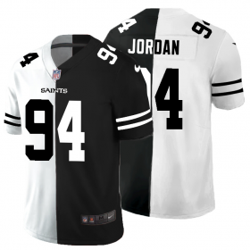 Cheap New Orleans Saints #94 Cameron Jordan Men\'s Black V White Peace Split Nike Vapor Untouchable Limited NFL Jersey