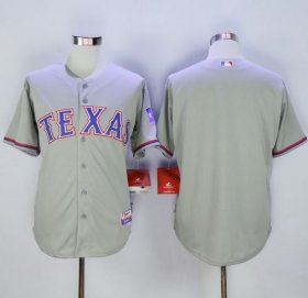 Wholesale Cheap Rangers Blank Grey 40th Anniversary Patch Cool Base Stitched MLB Jersey