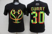Wholesale Cheap Men's Golden State Warriors #30 Stephen Curry NBA Black Candy T-Shirt