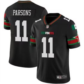 Wholesale Cheap Men\'s Dallas Cowboys #11 Micah Parsons Black Mexico Vapor Limited Stitched Football Jersey