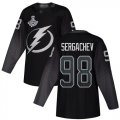 Cheap Adidas Lightning #98 Mikhail Sergachev Black Alternate Authentic Youth 2020 Stanley Cup Champions Stitched NHL Jersey