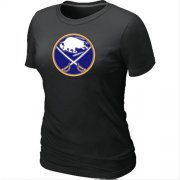 Wholesale Cheap Women's Buffalo Sabres Big & Tall Logo Black NHL T-Shirt