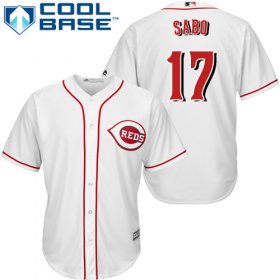 Wholesale Cheap Reds #17 Chris Sabo White Cool Base Stitched Youth MLB Jersey