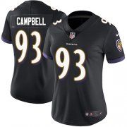 Wholesale Cheap Nike Ravens #93 Calais Campbell Black Alternate Women's Stitched NFL Vapor Untouchable Limited Jersey