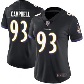 Wholesale Cheap Nike Ravens #93 Calais Campbell Black Alternate Women\'s Stitched NFL Vapor Untouchable Limited Jersey