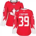 Wholesale Cheap Team Canada #39 Logan Couture Red 2016 World Cup Women's Stitched NHL Jersey