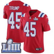 Wholesale Cheap Nike Patriots #45 Donald Trump Red Alternate Super Bowl LIII Bound Men's Stitched NFL Vapor Untouchable Limited Jersey