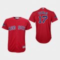 Wholesale Cheap Red Sox #17 Nathan Eovaldi Red Cool Base 2018 World Series Champions Stitched Youth MLB Jersey