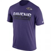 Wholesale Cheap Men's Baltimore Ravens Nike Practice Legend Performance T-Shirt Purple