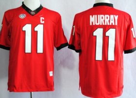 Wholesale Cheap Georgia Bulldogs #11 Aaron Murray 2014 Red Limited Jersey
