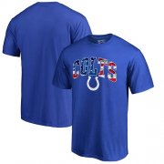 Wholesale Cheap Men's Indianapolis Colts NFL Pro Line by Fanatics Branded Royal Banner Wave T-Shirt