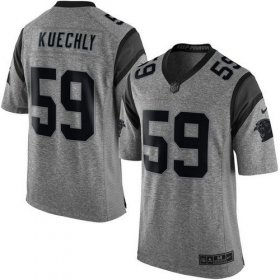 Wholesale Cheap Nike Panthers #59 Luke Kuechly Gray Men\'s Stitched NFL Limited Gridiron Gray Jersey