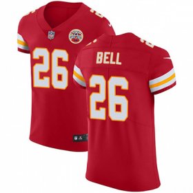 Wholesale Cheap Nike Chiefs #26 Le\'Veon Bell Red Team Color Men\'s Stitched NFL Vapor Untouchable Elite Jersey