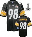 Wholesale Cheap Steelers #98 Casey Hampton Black Super Bowl XLV Stitched NFL Jersey