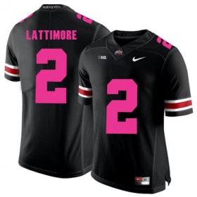 Wholesale Cheap Ohio State Buckeyes 2 Overview Lattimore Black 2018 Breast Cancer Awareness College Football Jersey