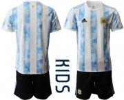 Wholesale Cheap Youth 2020-2021 Season National team Argentina home white Soccer Jersey