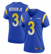 Wholesale Cheap Women's Royal Los Angeles Rams #3 Odell Beckham Jr. Vapor Untouchable Limited Stitched Royal Jersey