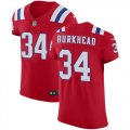 Wholesale Cheap Nike Patriots #34 Rex Burkhead Red Alternate Men's Stitched NFL Vapor Untouchable Elite Jersey