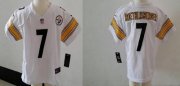 Wholesale Cheap Toddler Nike Steelers #7 Ben Roethlisberger White Stitched NFL Elite Jersey