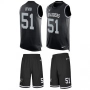 Wholesale Cheap Nike Raiders #51 Bruce Irvin Black Team Color Men's Stitched NFL Limited Tank Top Suit Jersey