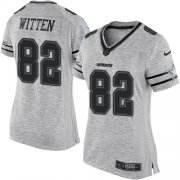 Wholesale Cheap Nike Cowboys #82 Jason Witten Gray Women's Stitched NFL Limited Gridiron Gray II Jersey
