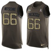Wholesale Cheap Nike Packers #66 Ray Nitschke Green Men's Stitched NFL Limited Salute To Service Tank Top Jersey