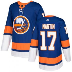 Wholesale Cheap Adidas Islanders #17 Matt Martin Royal Blue Home Authentic Stitched NHL Jersey