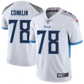 Wholesale Cheap Nike Titans #78 Jack Conklin White Men\'s Stitched NFL Vapor Untouchable Limited Jersey
