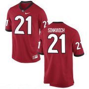 Wholesale Cheap Men's Georgia Bulldogs #21 Frank Sinkwich Red Stitched College Football 2016 Nike NCAA Jersey