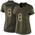 Wholesale Cheap Nike Titans #8 Marcus Mariota Green Women's Stitched NFL Limited 2015 Salute to Service Jersey