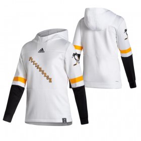 Wholesale Cheap Pittsburgh Penguins Blank Adidas Reverse Retro Pullover Hoodie White